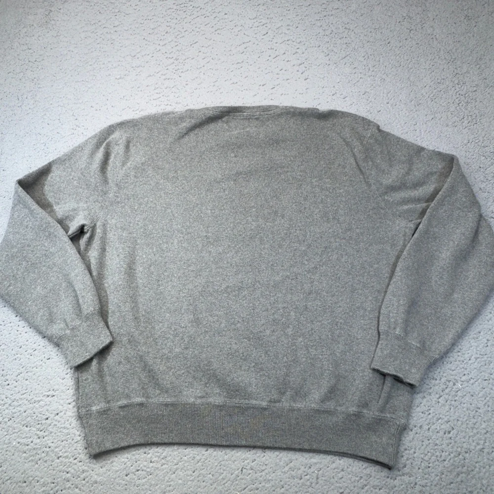 Polo Ralph Lauren Sweater‎ Mens XL Gray Crewneck Pony Logo Cotton Pullover
